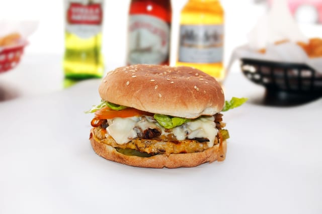Garden Deluxe Burger (Vegetarian).
